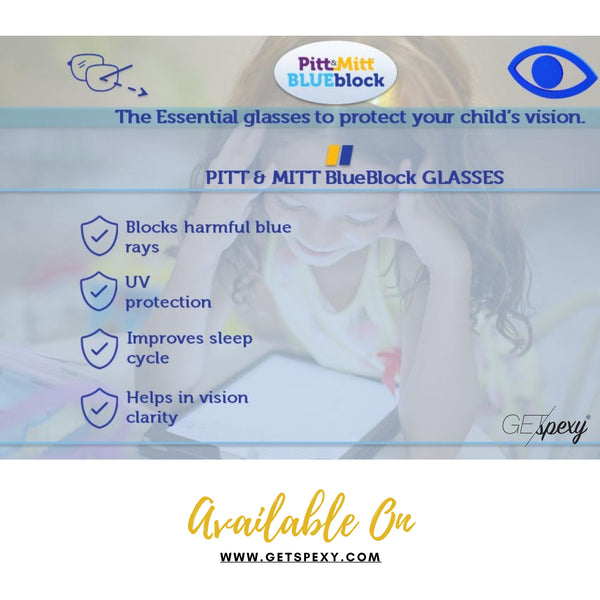 Spectacles With Harmful Blue Light Blockers (For 8 to 12 Years) - Getspexy